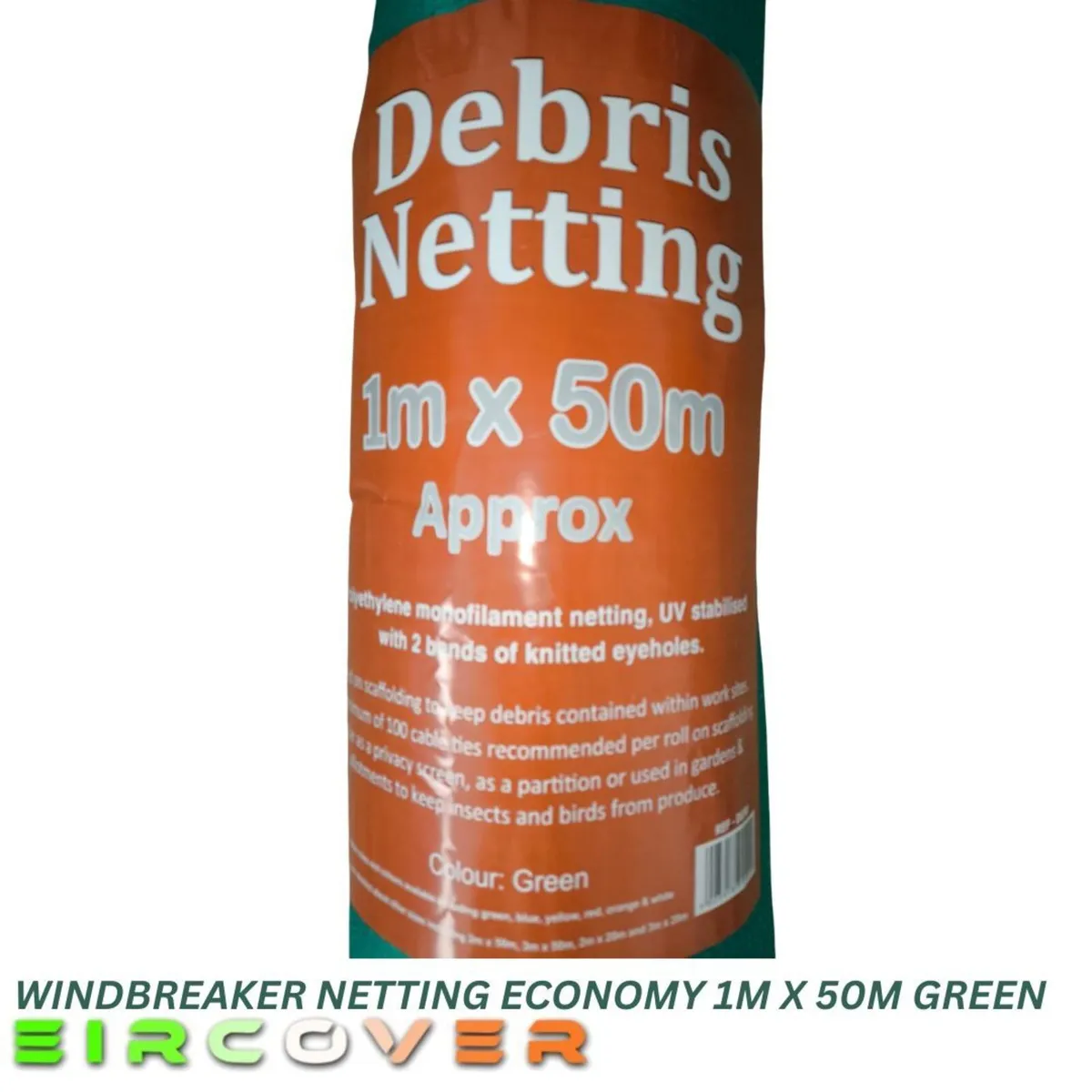 Windbreaker Netting Economy 50 Gsm Green  1m x 50m - Image 3