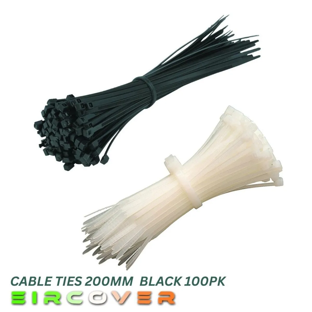 Heavy Duty White Cable Ties 200mm  Black 100pk - Image 3