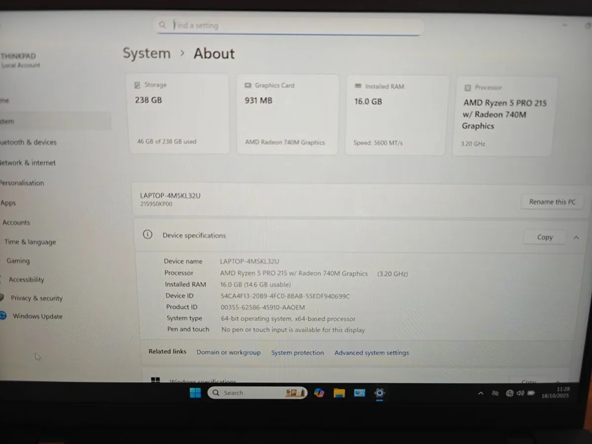 New Lenovo ThinkPad L14 Gen6 Laptop | AMD Ryzen 5 - Image 4
