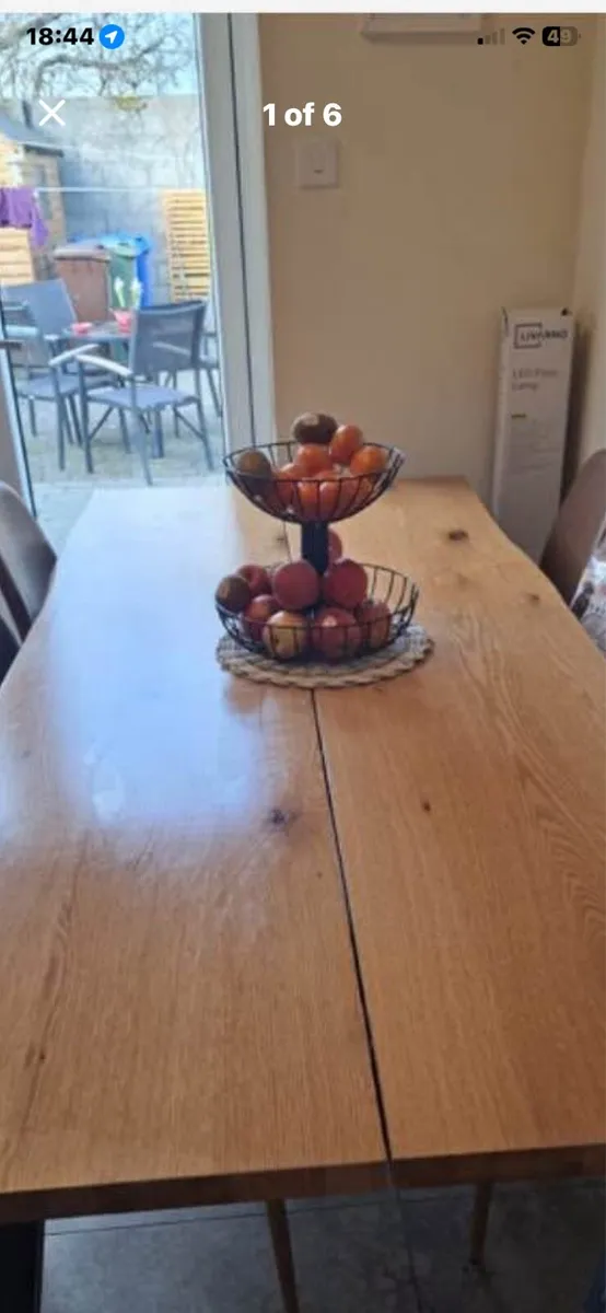 Dining table and 6 chairs - Image 1