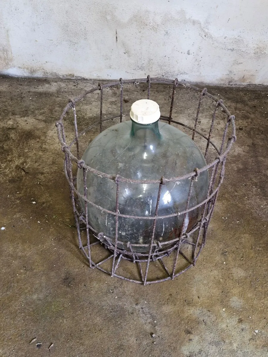 Vintage Glass Distilled Water Jar - Image 1