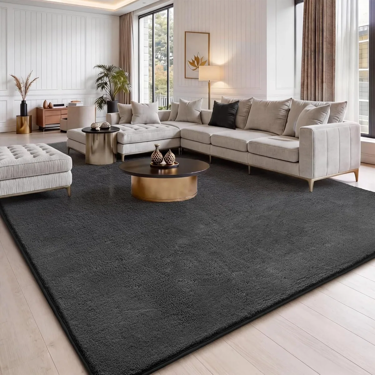 Fluffy Rugs Living Room 160x230cm Soft Shaggy - Image 1