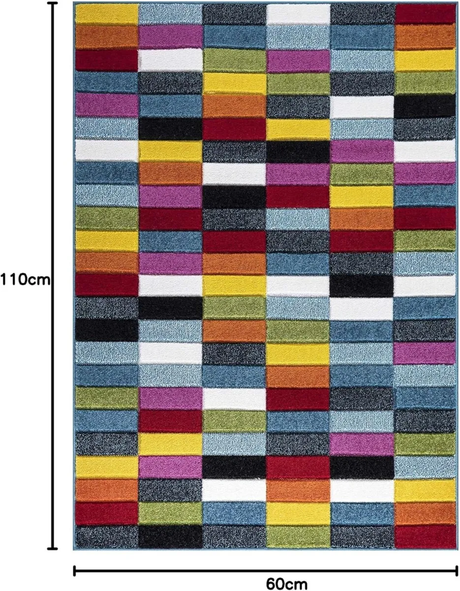Multicoloured Large Rugs for Living Room Soft - Image 1