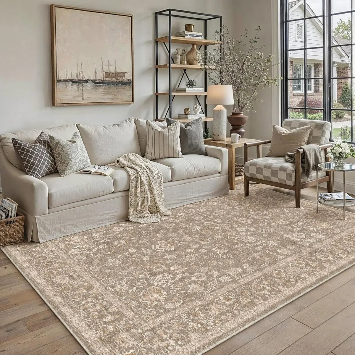 160x230 cm Washable Rugs Living Room Vintage - Image 1