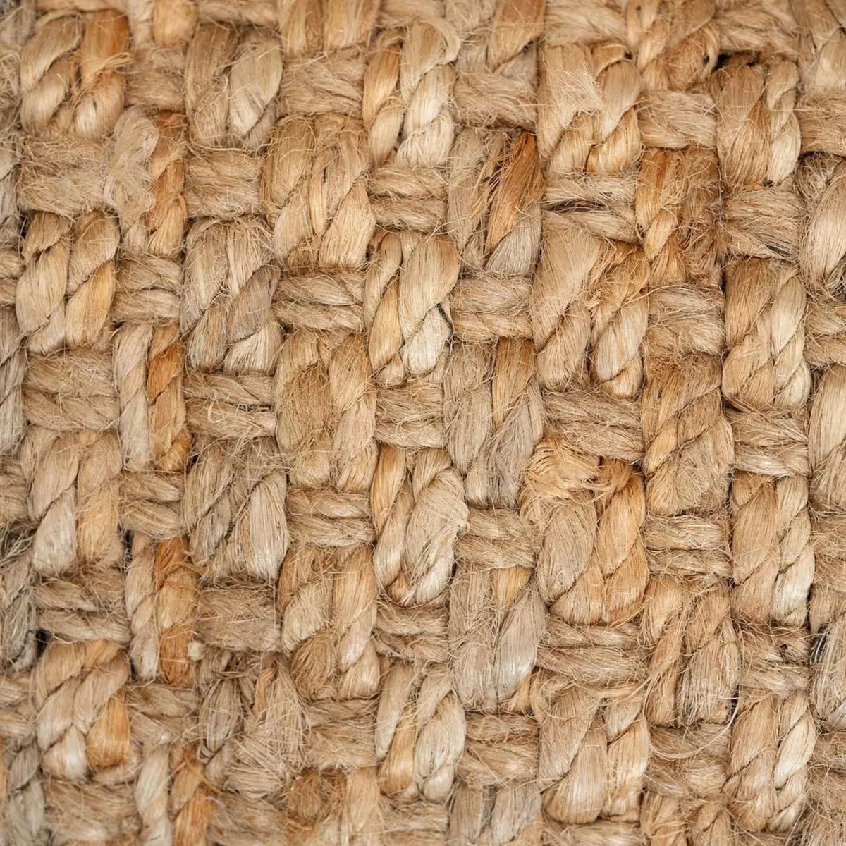 Handwoven Jute Rug for Living Room Natural Brown - Image 3