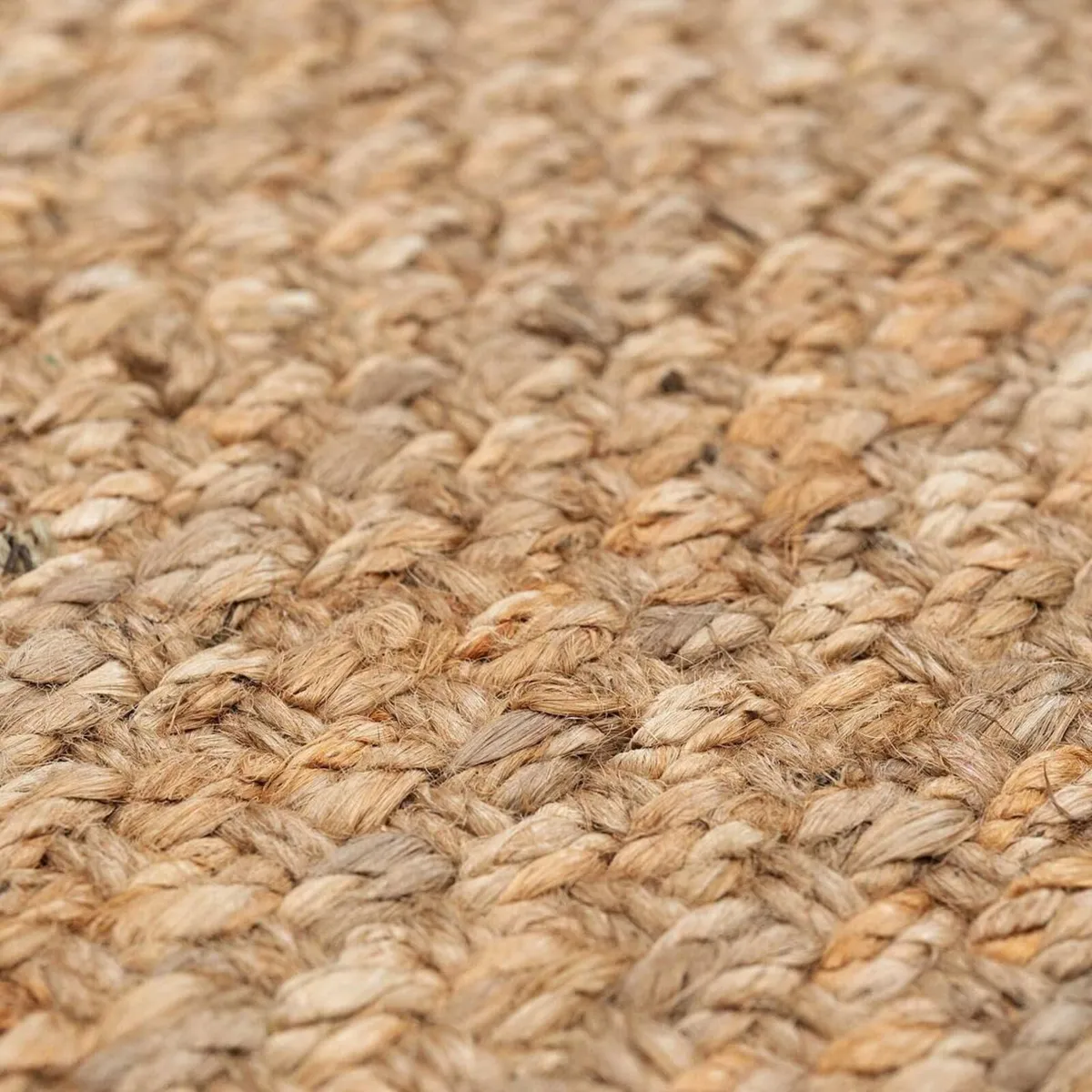 Handwoven Jute Rug for Living Room Natural Brown - Image 4