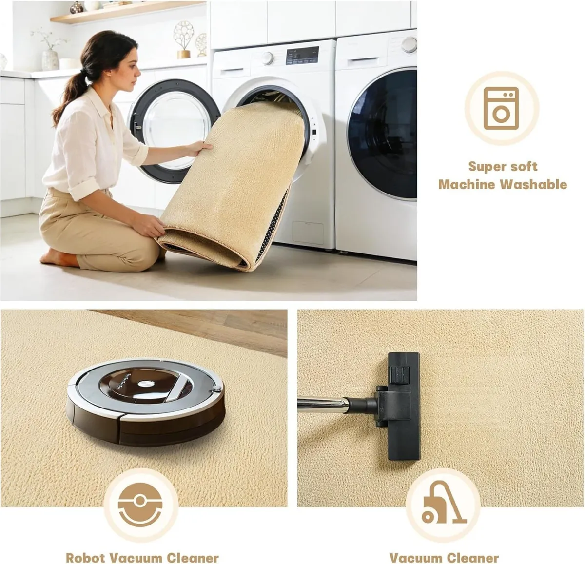 Large Rugs for Living Room Ultra Soft Fluffy - Image 3