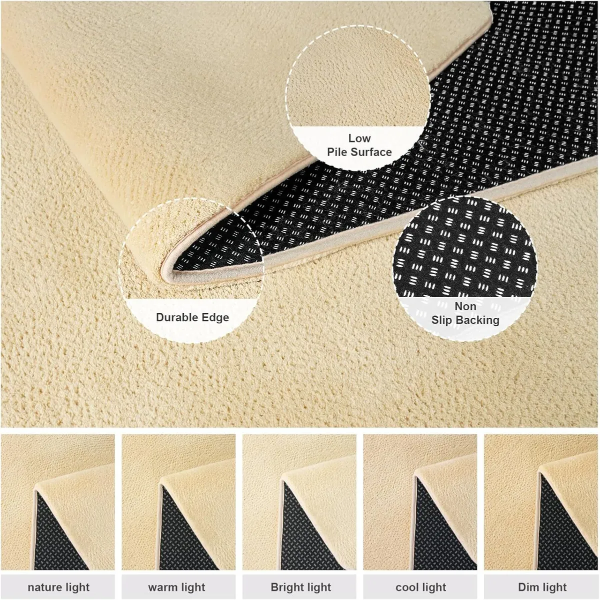 Large Rugs for Living Room Ultra Soft Fluffy - Image 4