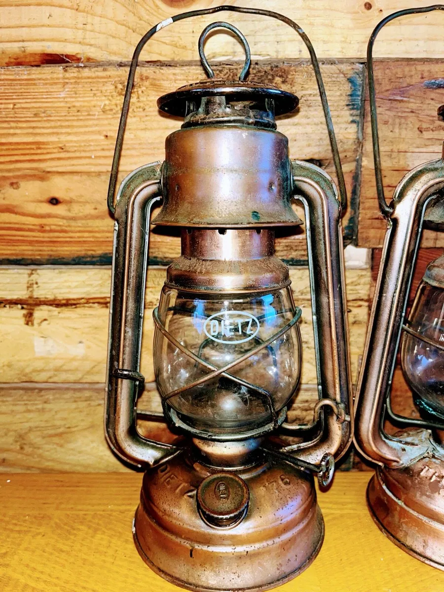 Pair of vintage copper lanterns - Image 2
