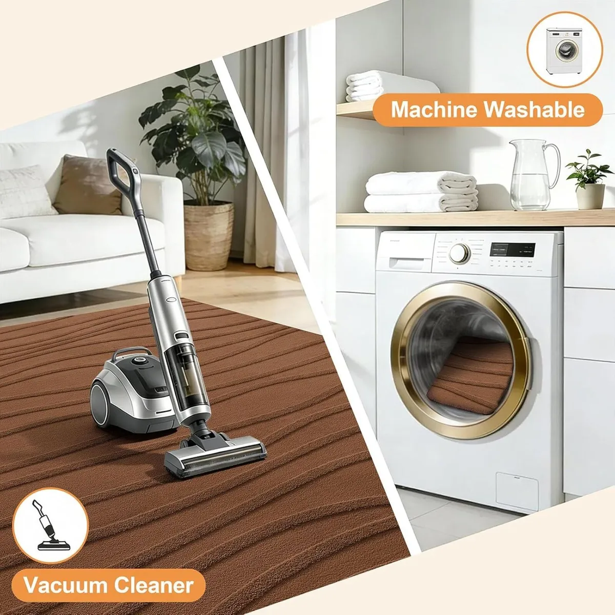 Rugs Living Room 160x220cm Soft Plush Wave - Image 4