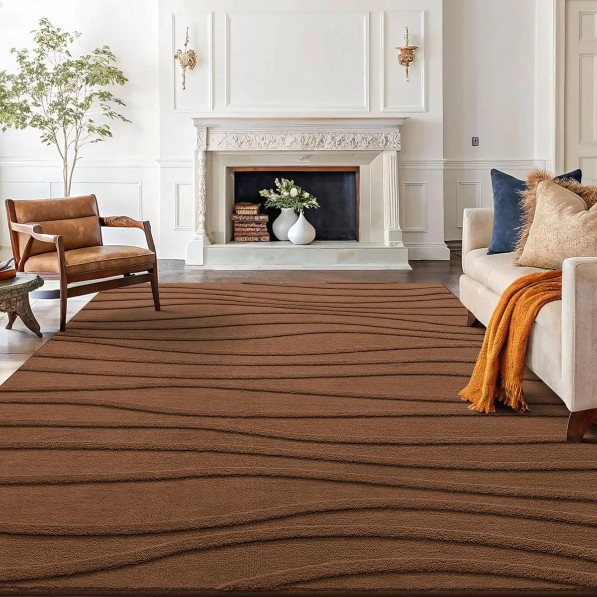 Rugs Living Room 160x220cm Soft Plush Wave - Image 2