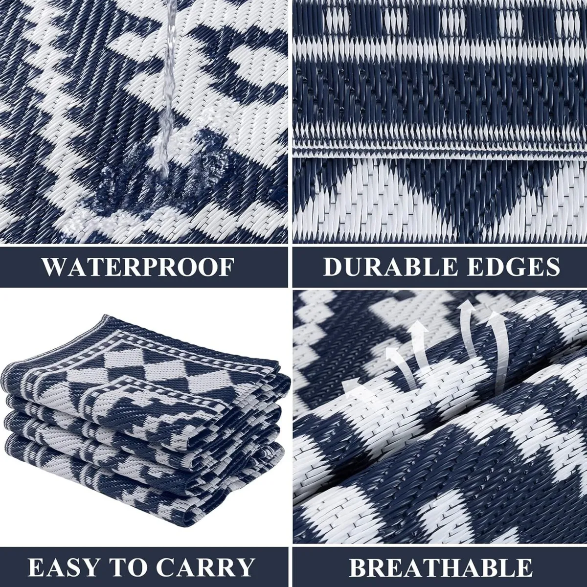 Waterproof Outdoor Rug Weather and UV Resistant - Image 3