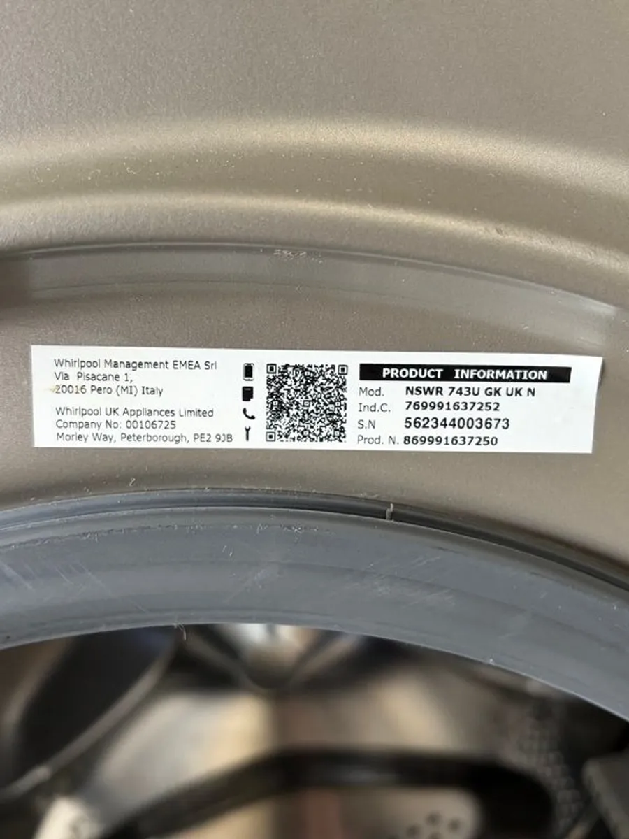 Hotpoint NSWR 743UGK UK N Washing Machine - Image 3