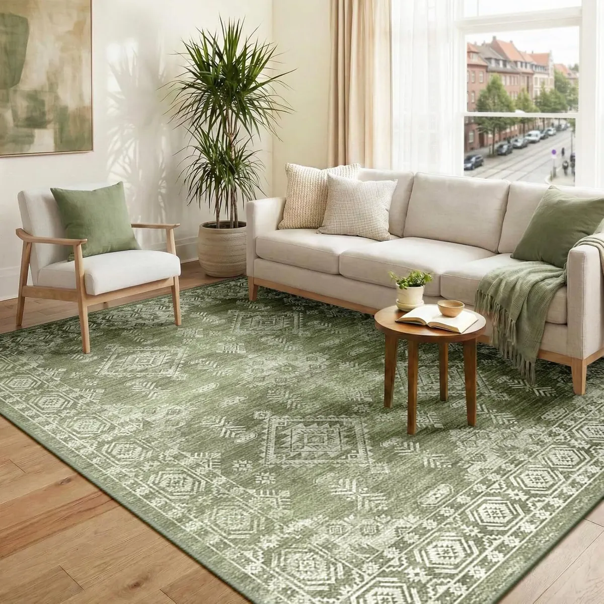 Machine Washable Large Rugs Living Room 180x270cm - Image 1