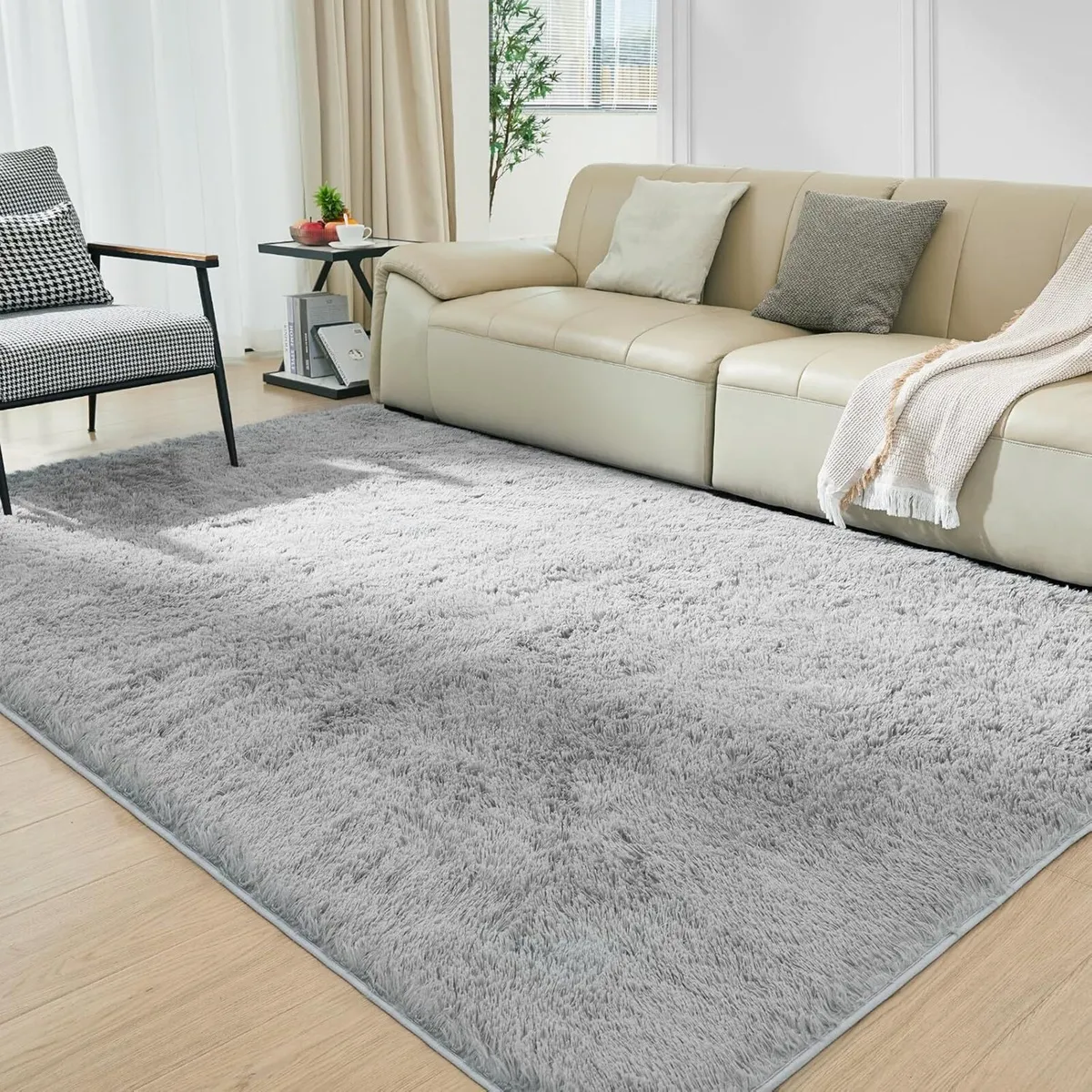 Ultra Soft Area Rugs for Living Room Fluffy Plush - Image 1