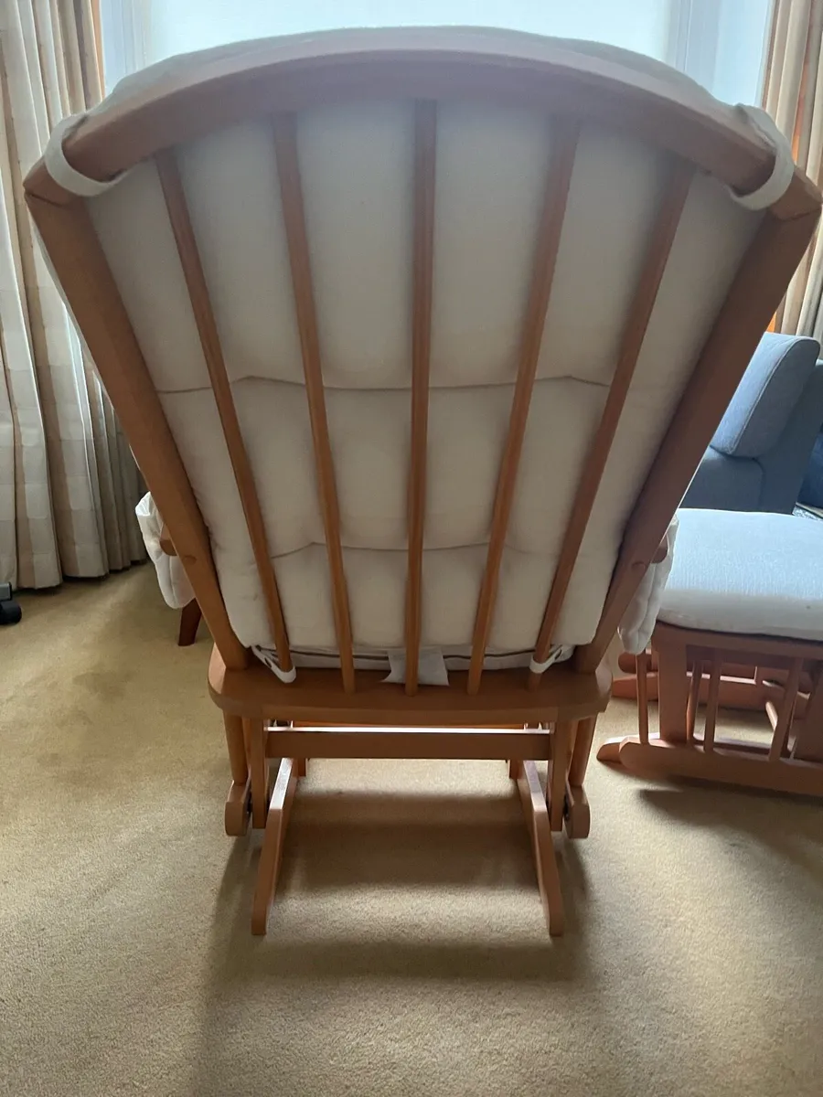 Mamas & Papas nursing chair & foot stool - Image 4