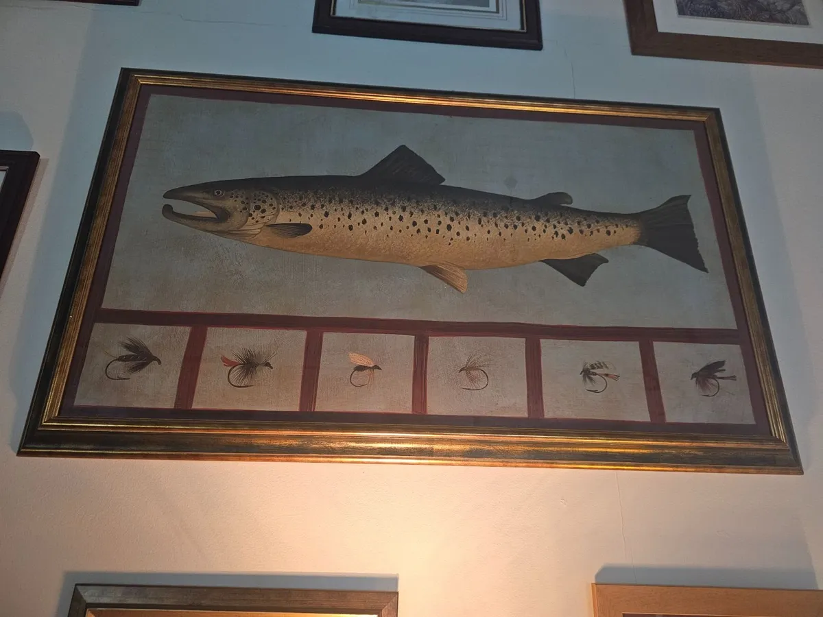 Salmon & Trout Large Art Paintings - Image 4