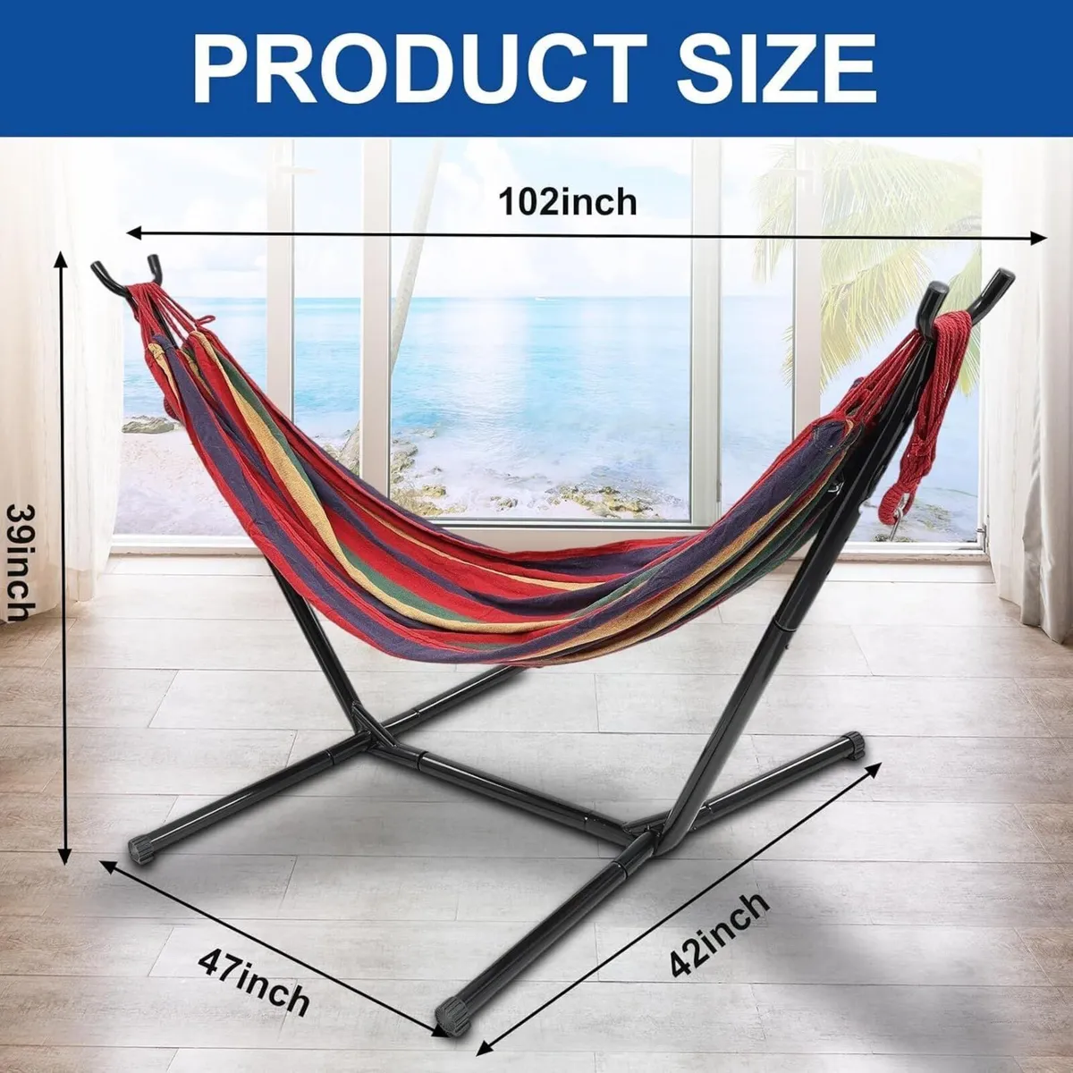 Hammock with Stand for Outside Stable Space - Image 2