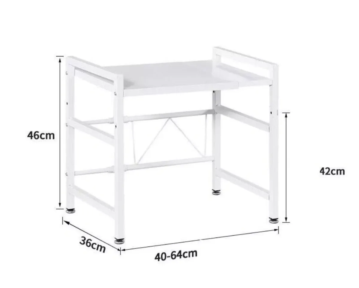 NEW 2 Tier Adjustable Rack for Microwave - Image 4