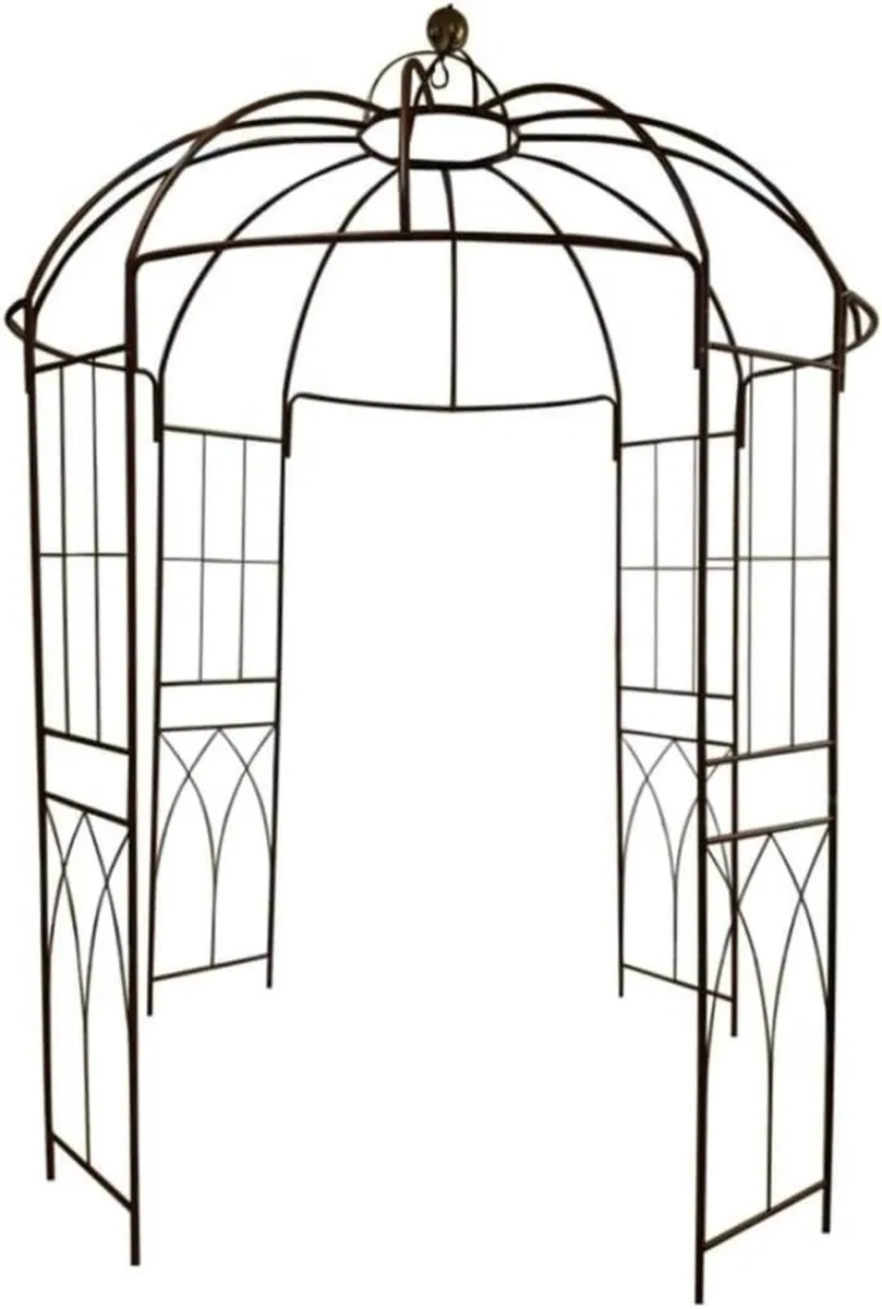® French Style 4-Sided Birdcage Shape Metal - Image 1