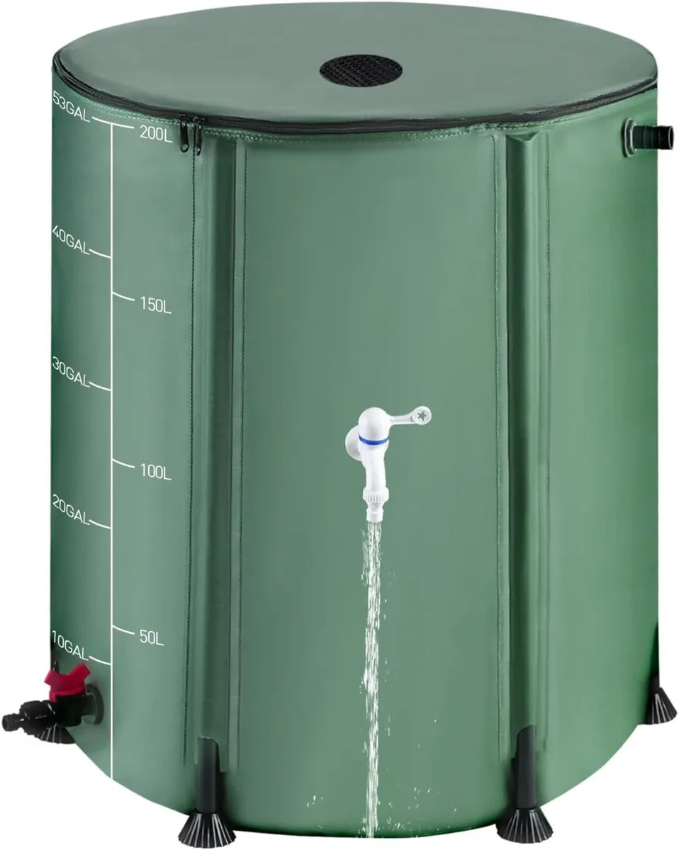 53 Gallon Collapsible Rain Barrel 1000D Oxford - Image 1