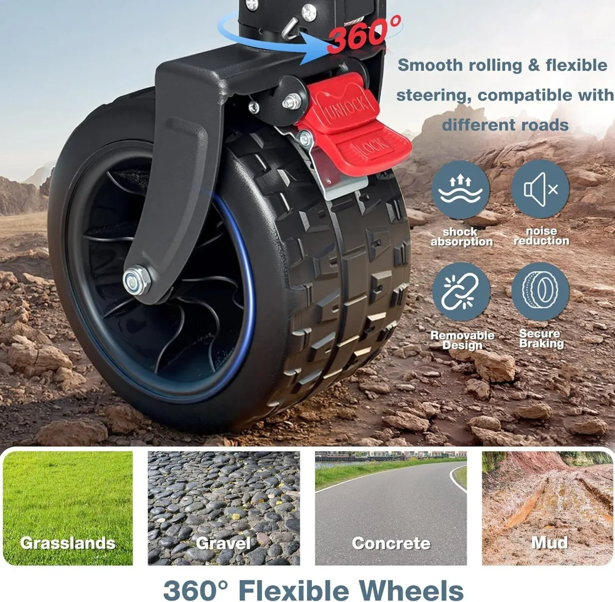 200L Festival Trolley on Wheels 200KG Folding - Image 4