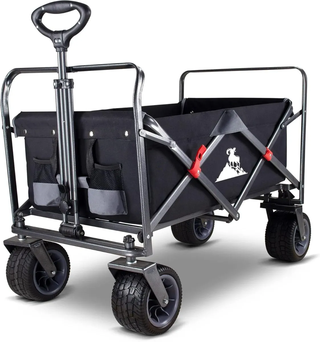 Garden Collapsible Wagon All-terrain Trolley - Image 1
