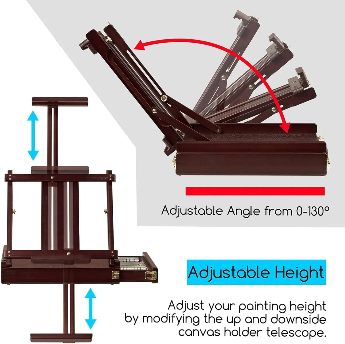 Studio Sketchbox Table Easel with Storage - - Image 4
