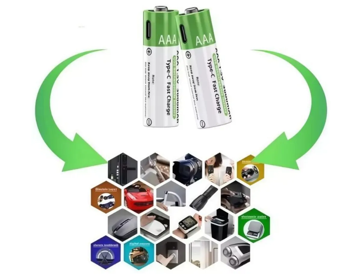 AAA Rechargeable Battery USB 1.5V - Image 2