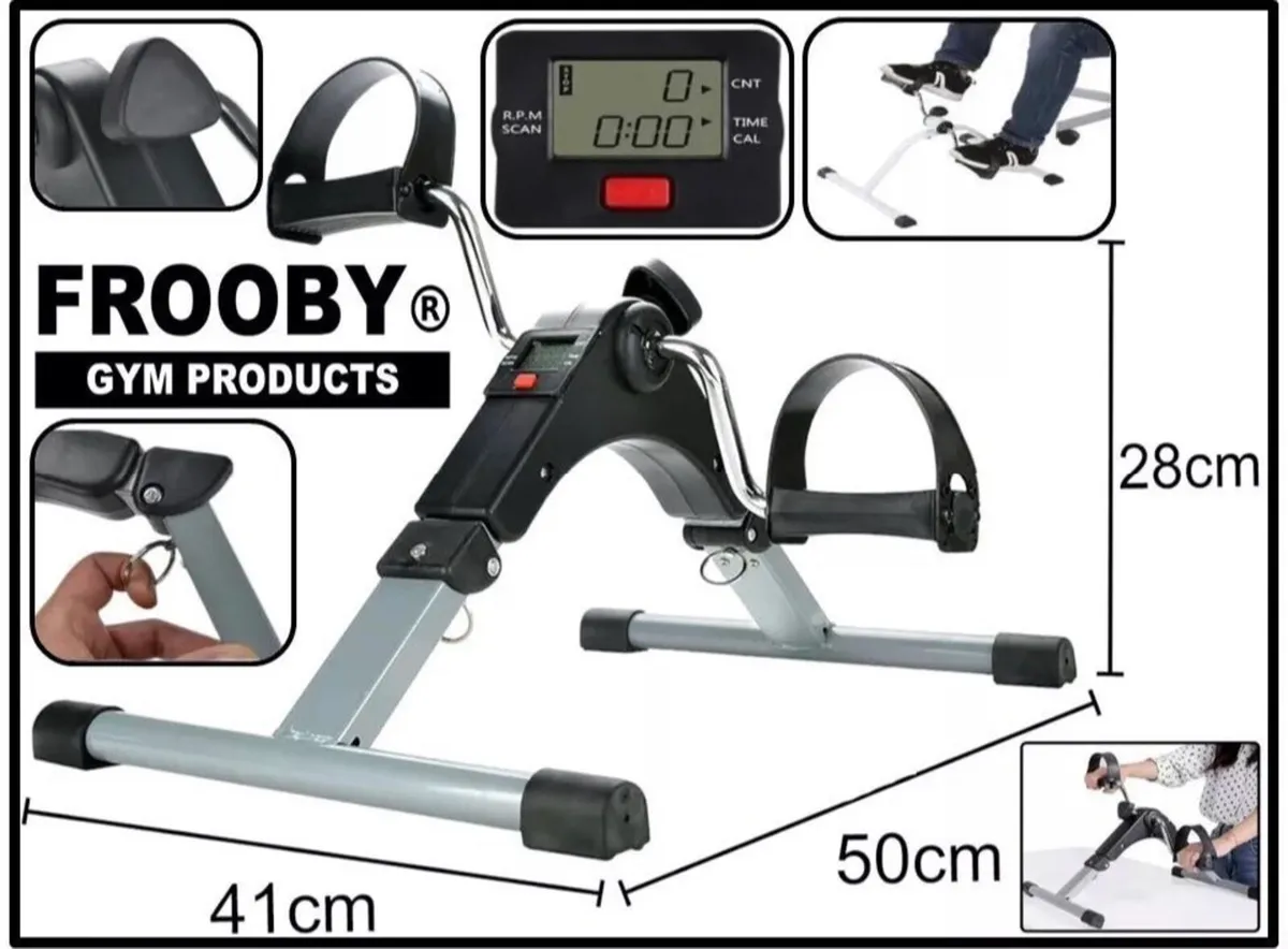 NEW Mini Exercise Bike Portable Pedal Exerciser - Image 2