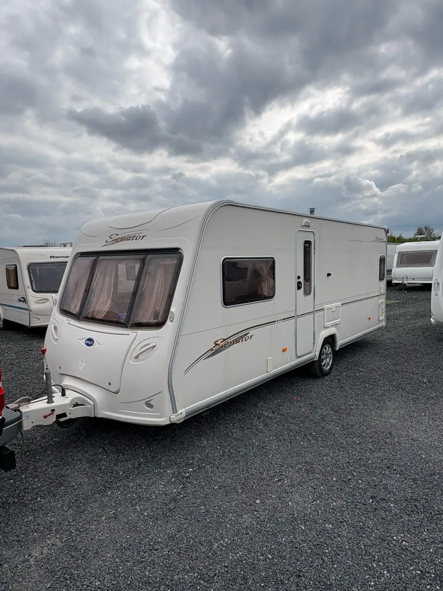 Bailey senator 4 berth fixed bed caravan - Image 1