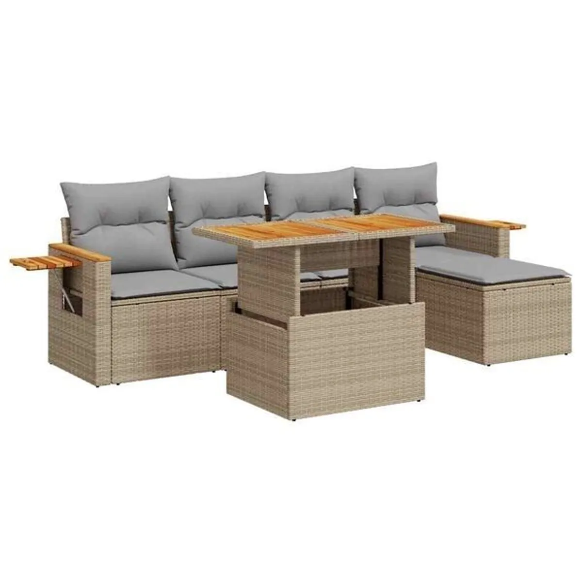 Garden modular sofa with storage - Image 1