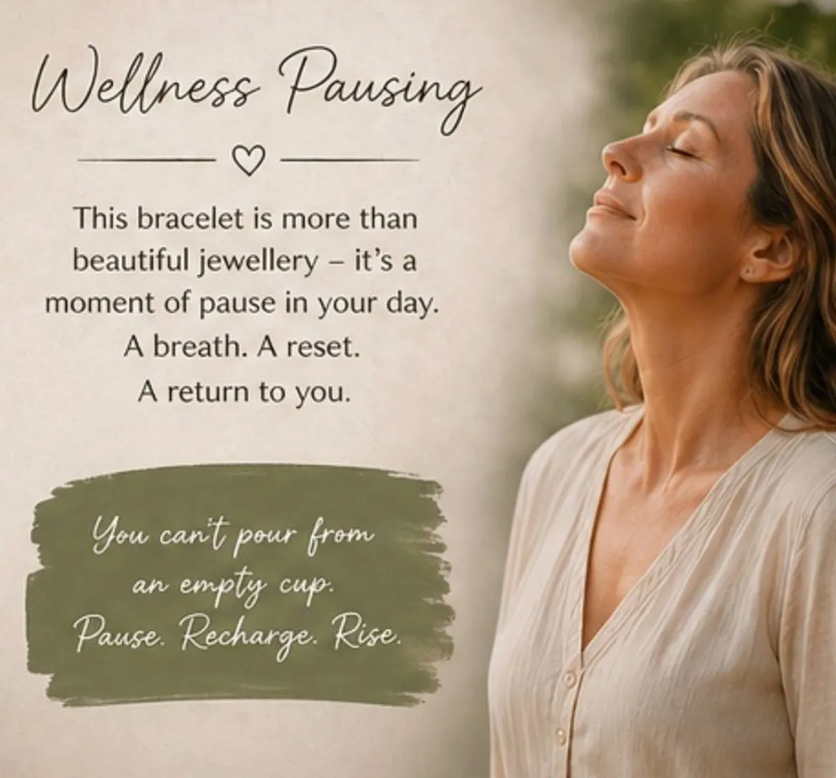 Menopause Wellness Bracelet - Tiger's Eye, Citrine & Green Gemstone Self Care Gift - Image 4