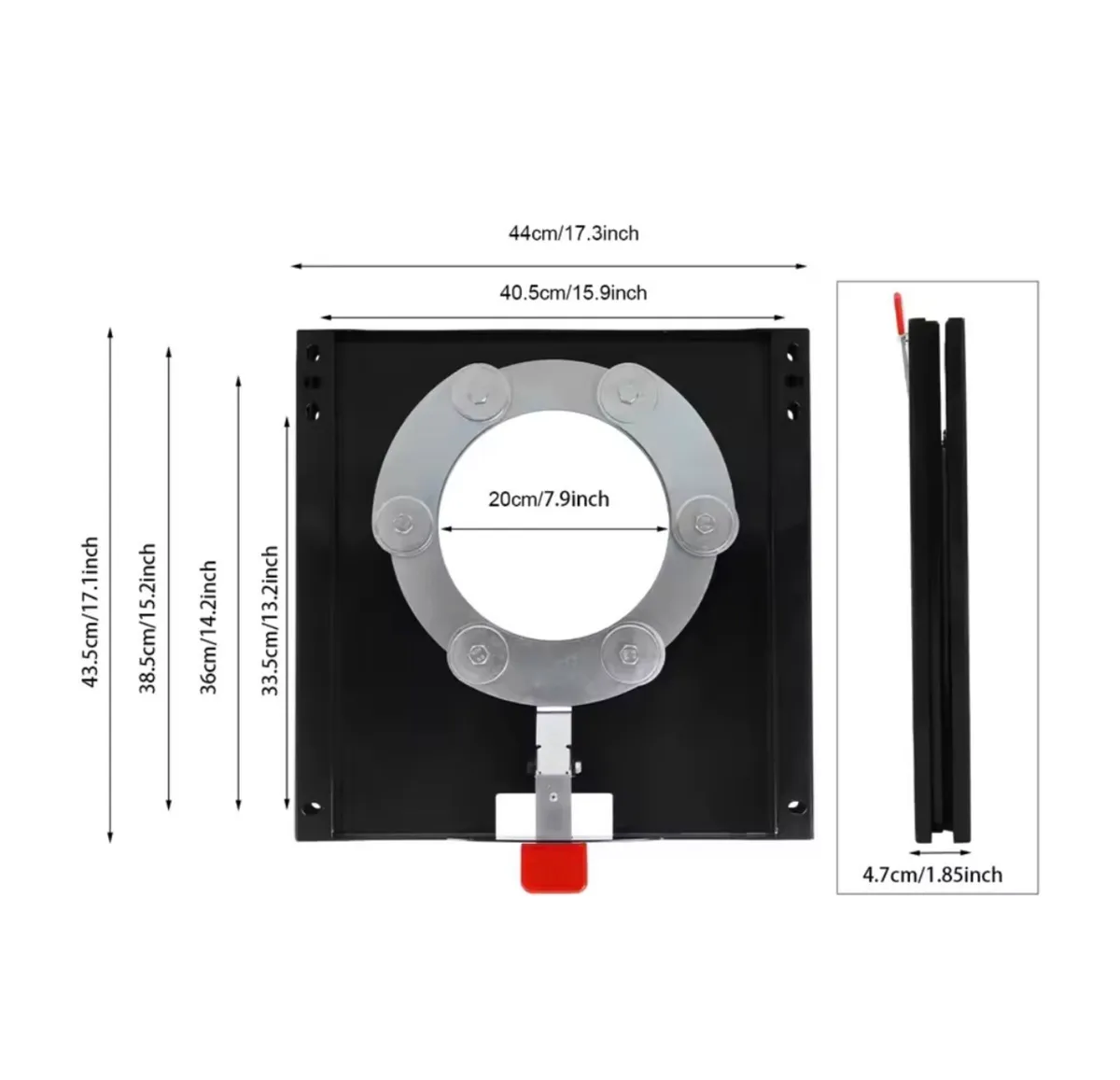 Heavy Duty Steel Rotating Seat Adapter Plate - Image 3