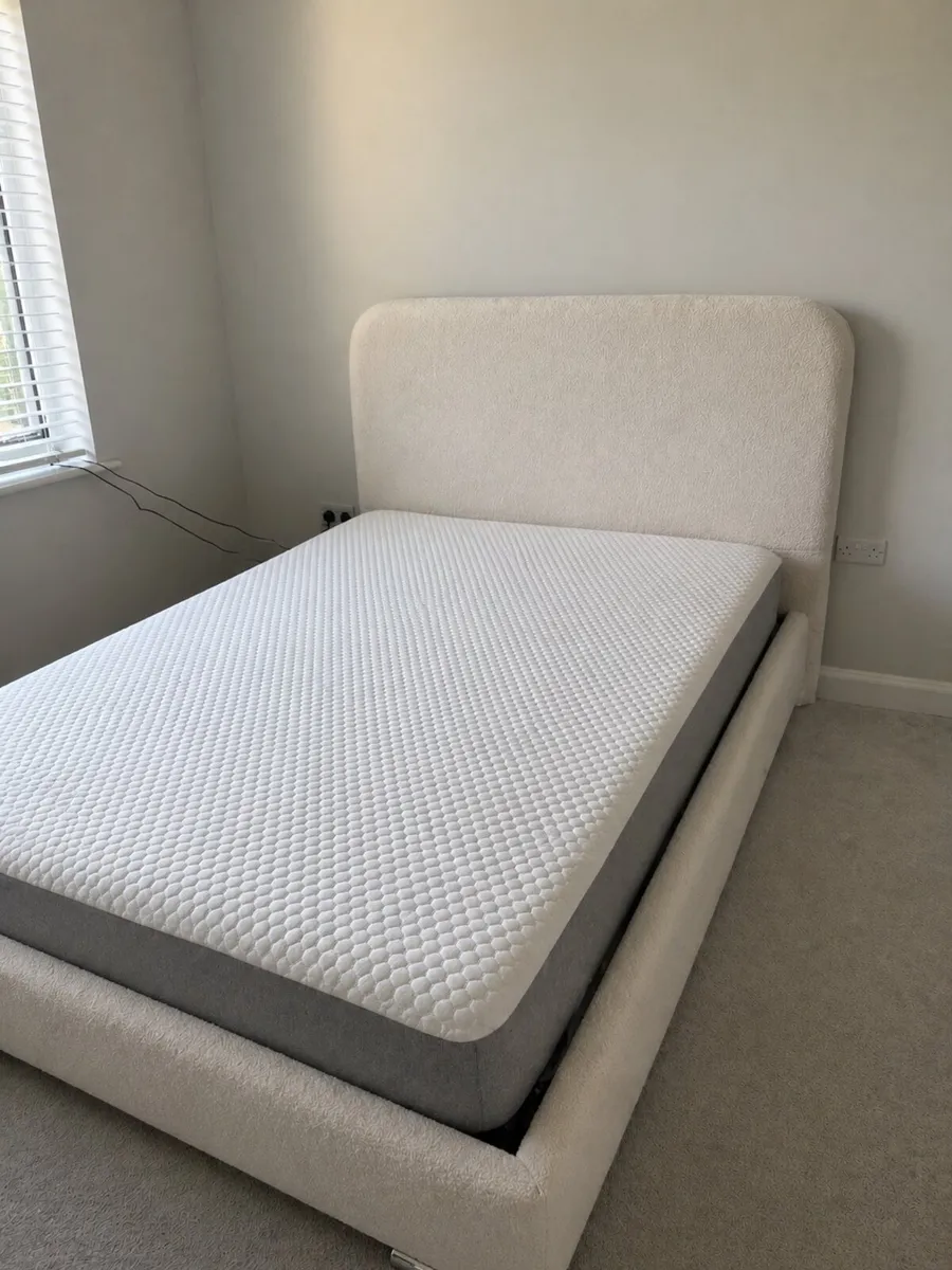 Double Teddy Bedframe & Mattress BRAND NEW - Image 1