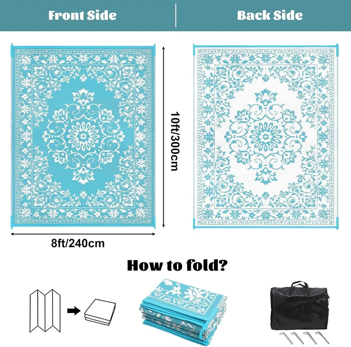 Extra Large Outdoor Area Rugs 240 x 300 cm - Image 2