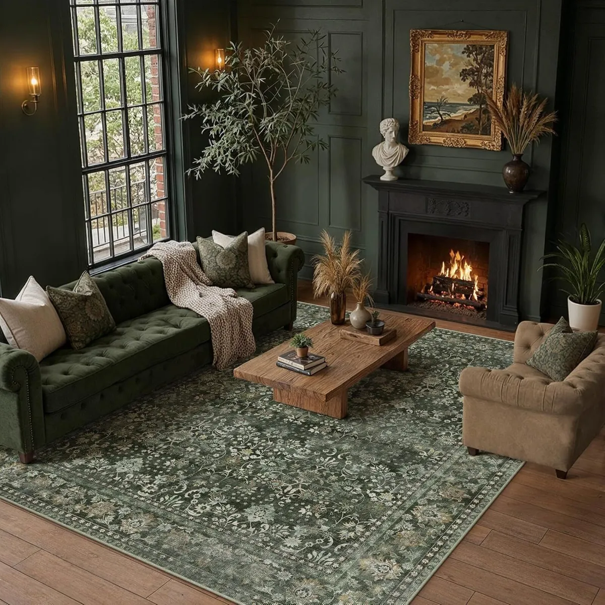 Living Room Rug 200x300 cm Washable Area Rugs for - Image 4