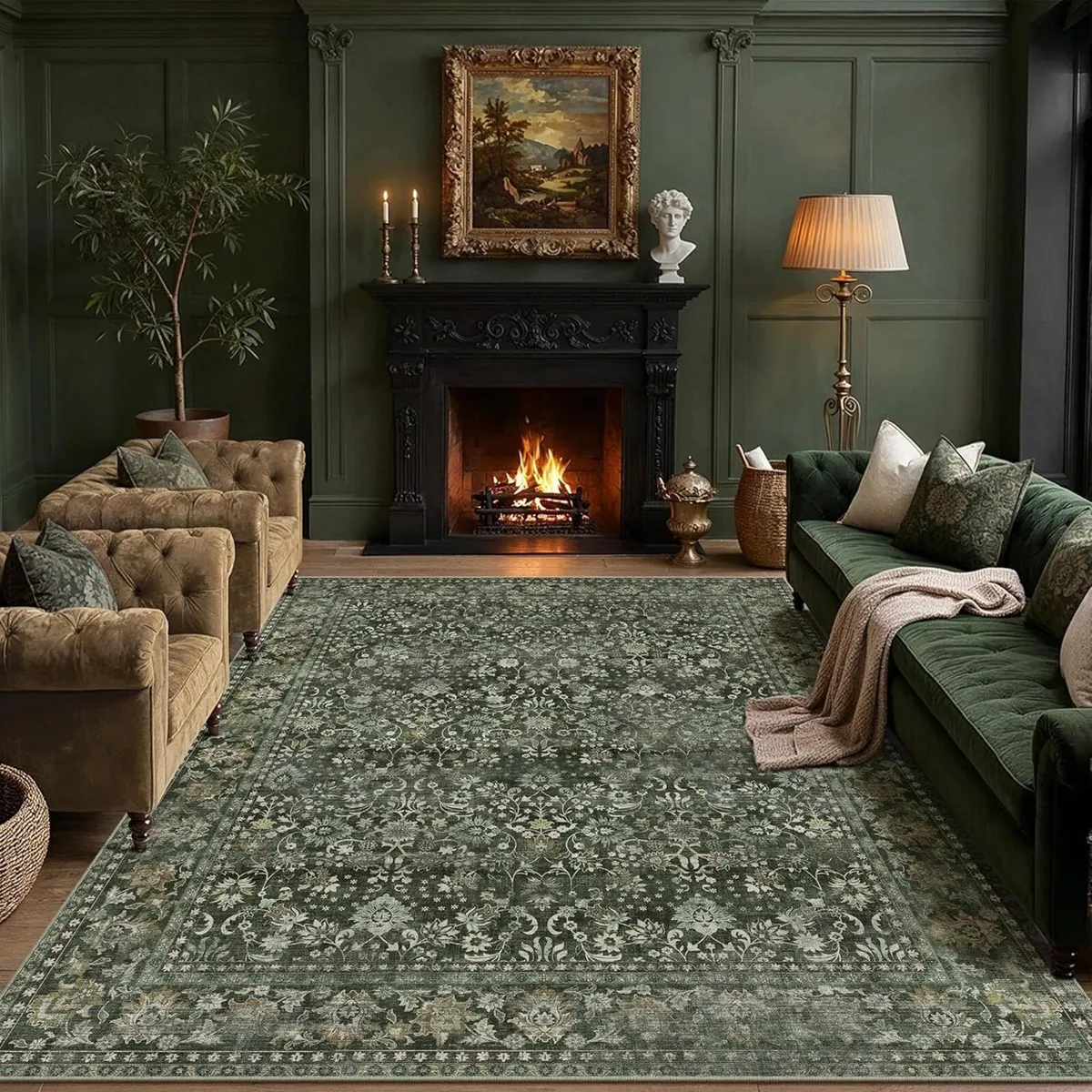 Living Room Rug 200x300 cm Washable Area Rugs for - Image 1