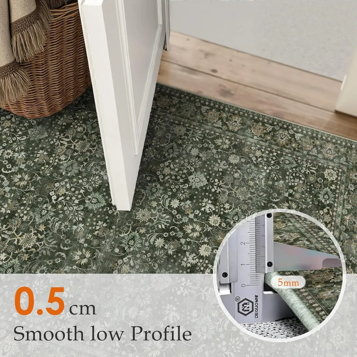 Living Room Rug 200x300 cm Washable Area Rugs for - Image 3