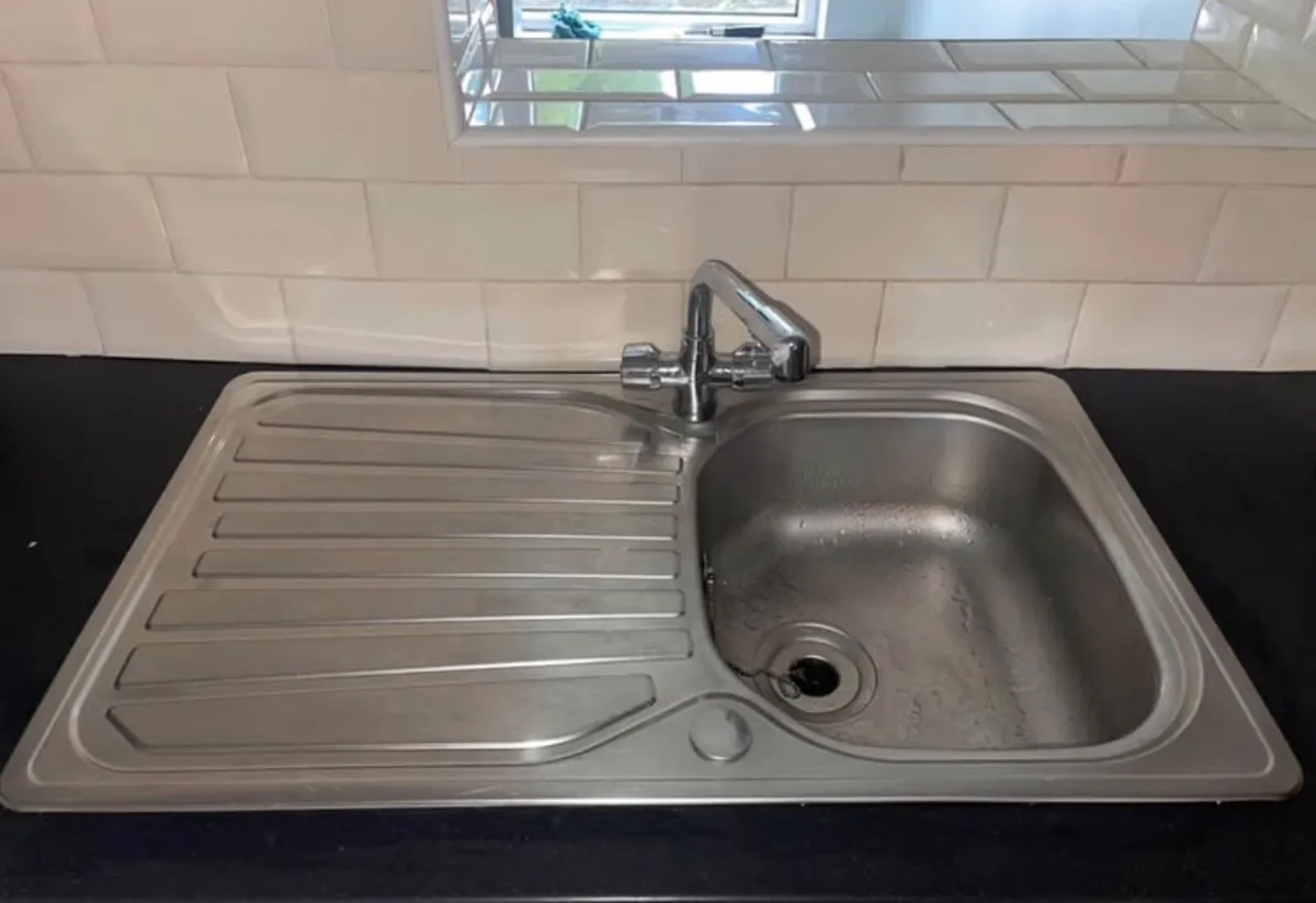 Stainless Steel Kitchen Sink & Tap - Image 1