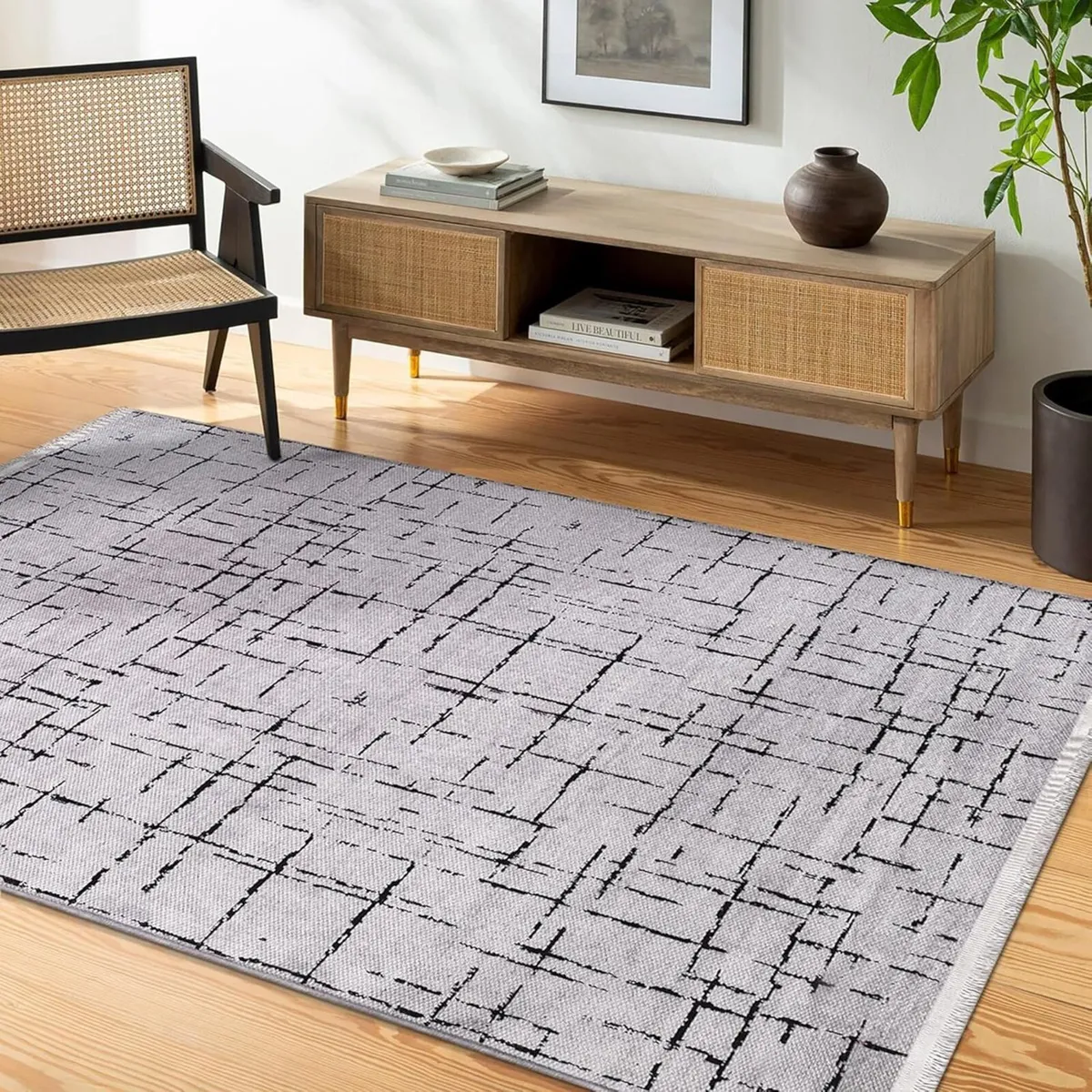 Rugs Living Room - Machine Washable Rug Low Pile - Image 4