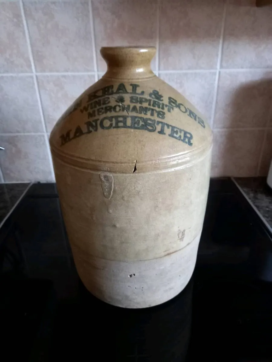 Large Stoneware Flagon - Image 2