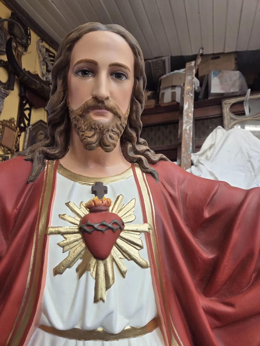 Religious  Church  Statue of the Sacred Heart.. - Image 2