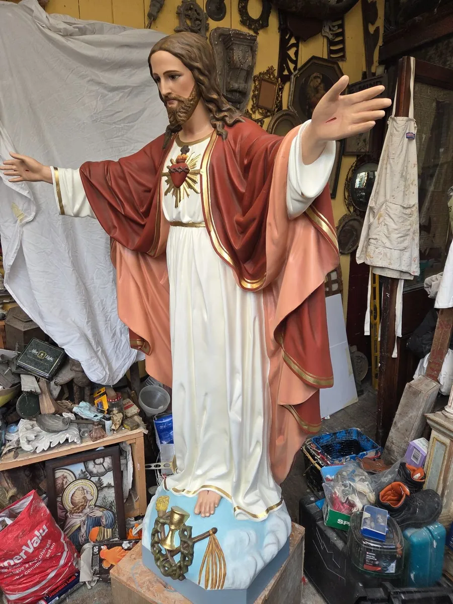 Religious  Church  Statue of the Sacred Heart.. - Image 3
