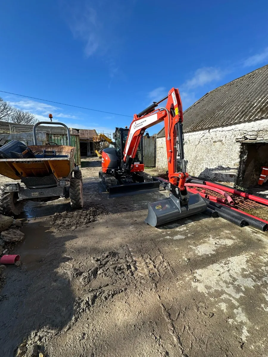 Ground works - excavator available