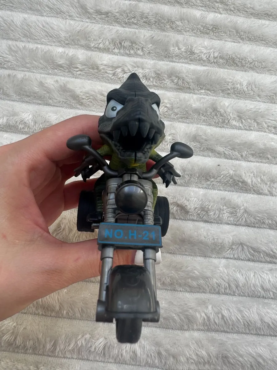 Dinosaur Model Toy Motorcycle Model approx. 11 cm. - Image 2