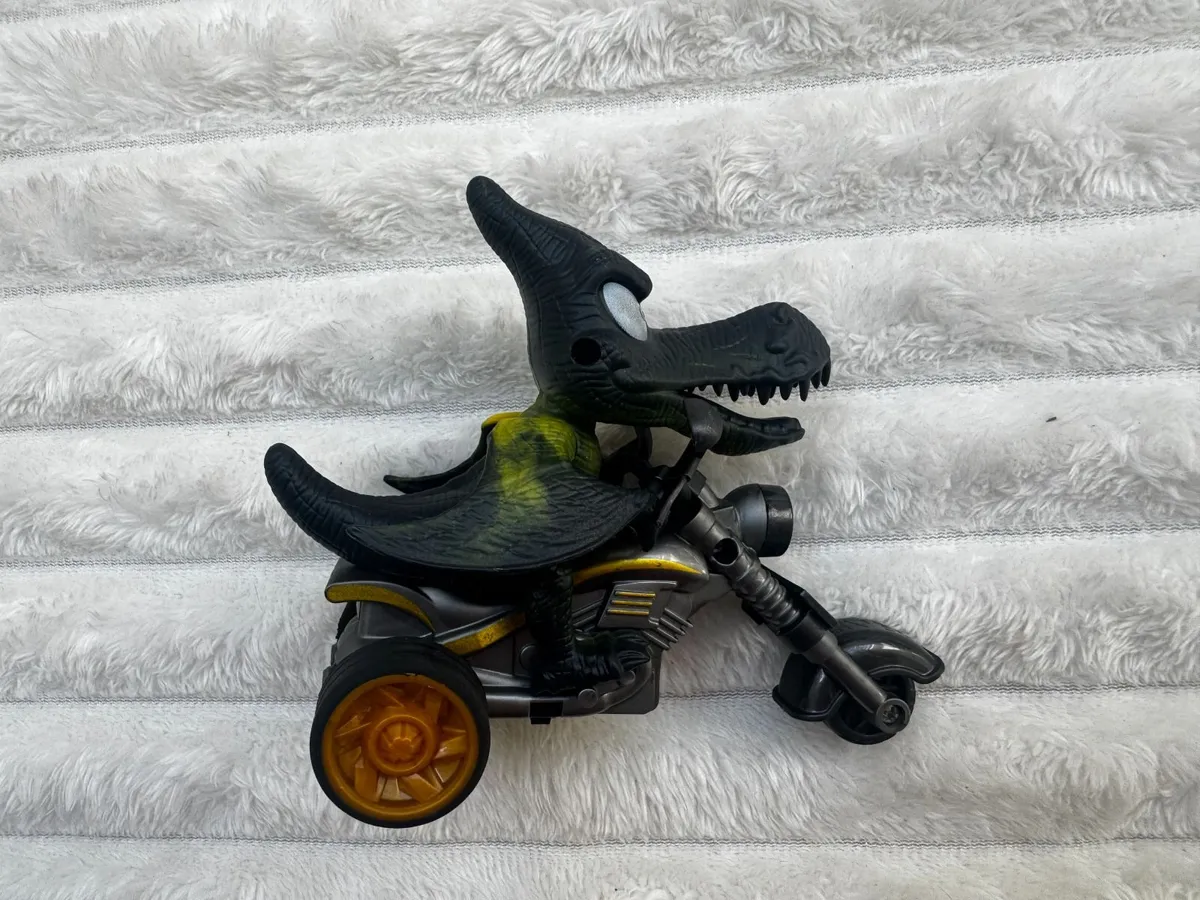 Dinosaur Model Toy Motorcycle Model approx. 11 cm. - Image 1