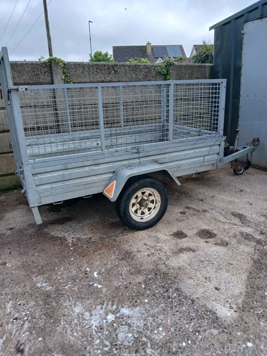 Galvanized trailer 7ft. By 4ft - Image 3