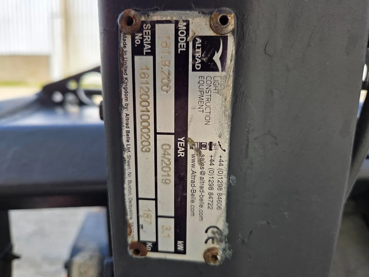 Belle RPC 30/50 Diesel Reversible Plate – 2019 – R - Image 3