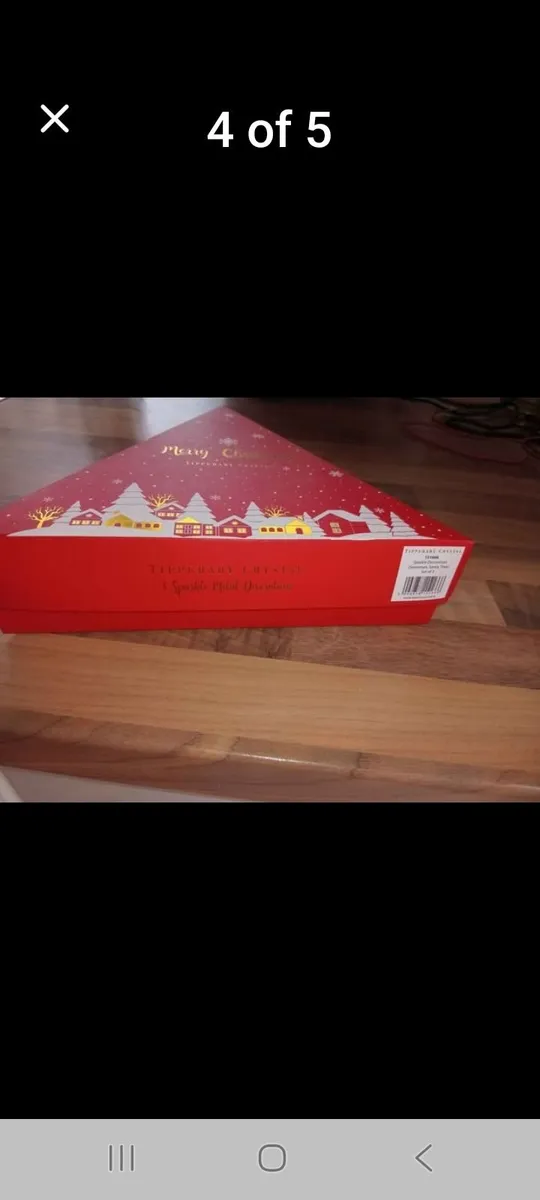 3 PACK TIPPERARY CRYSTAL CHRISTMAS DECORATIONS - Image 2